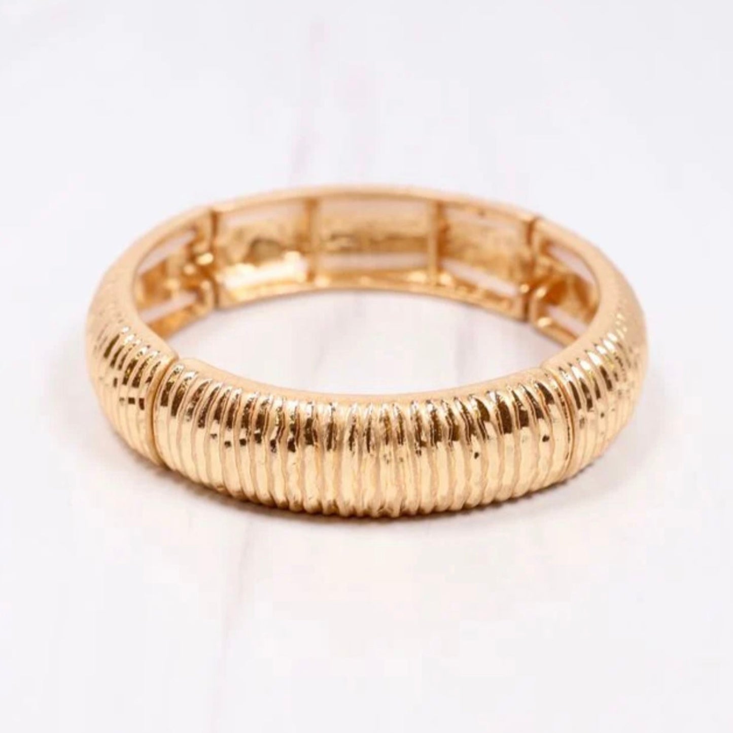 Agda Gold Diamond-cut Bracelet