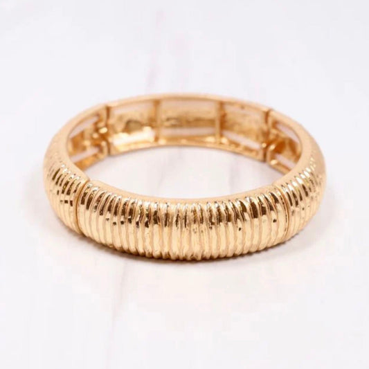 Agda Gold Diamond-cut Bracelet