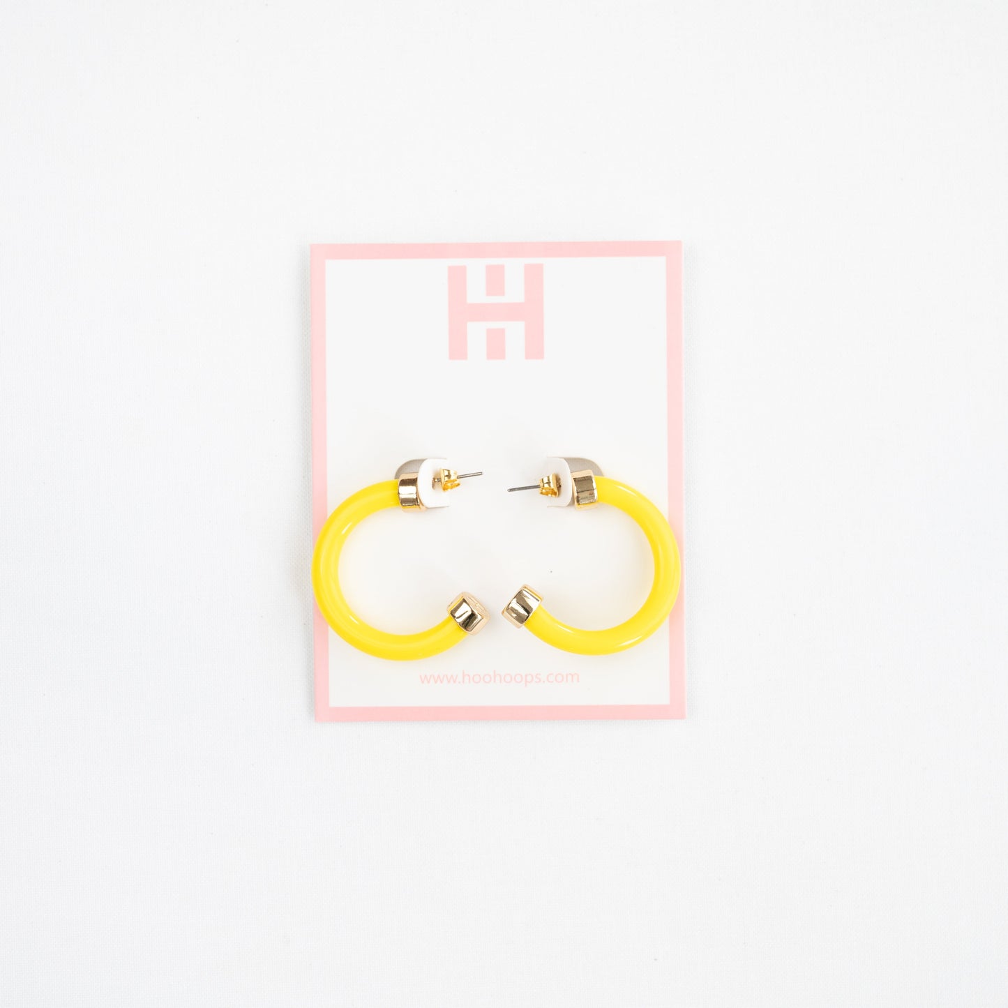 Yellow Mini Hoop Earrings