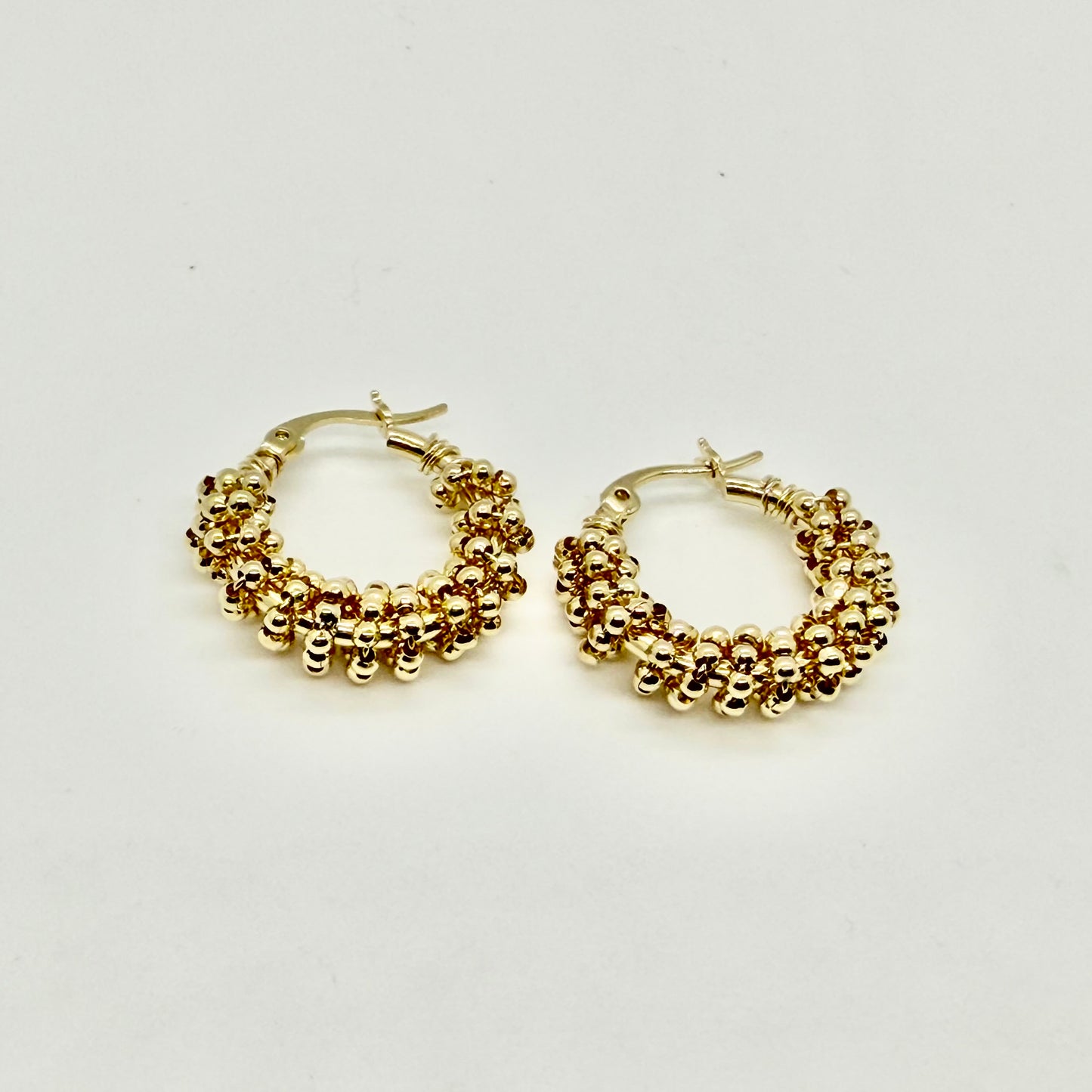 Kristen Beaded Hoops