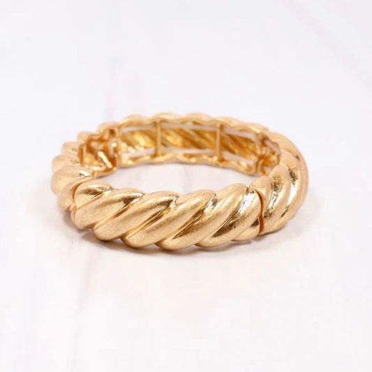 Barbarina Gold Twist Bracelet