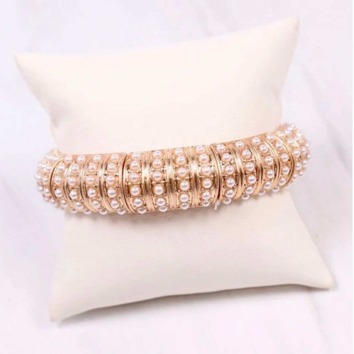 Candace Gold Pearl Bracelet