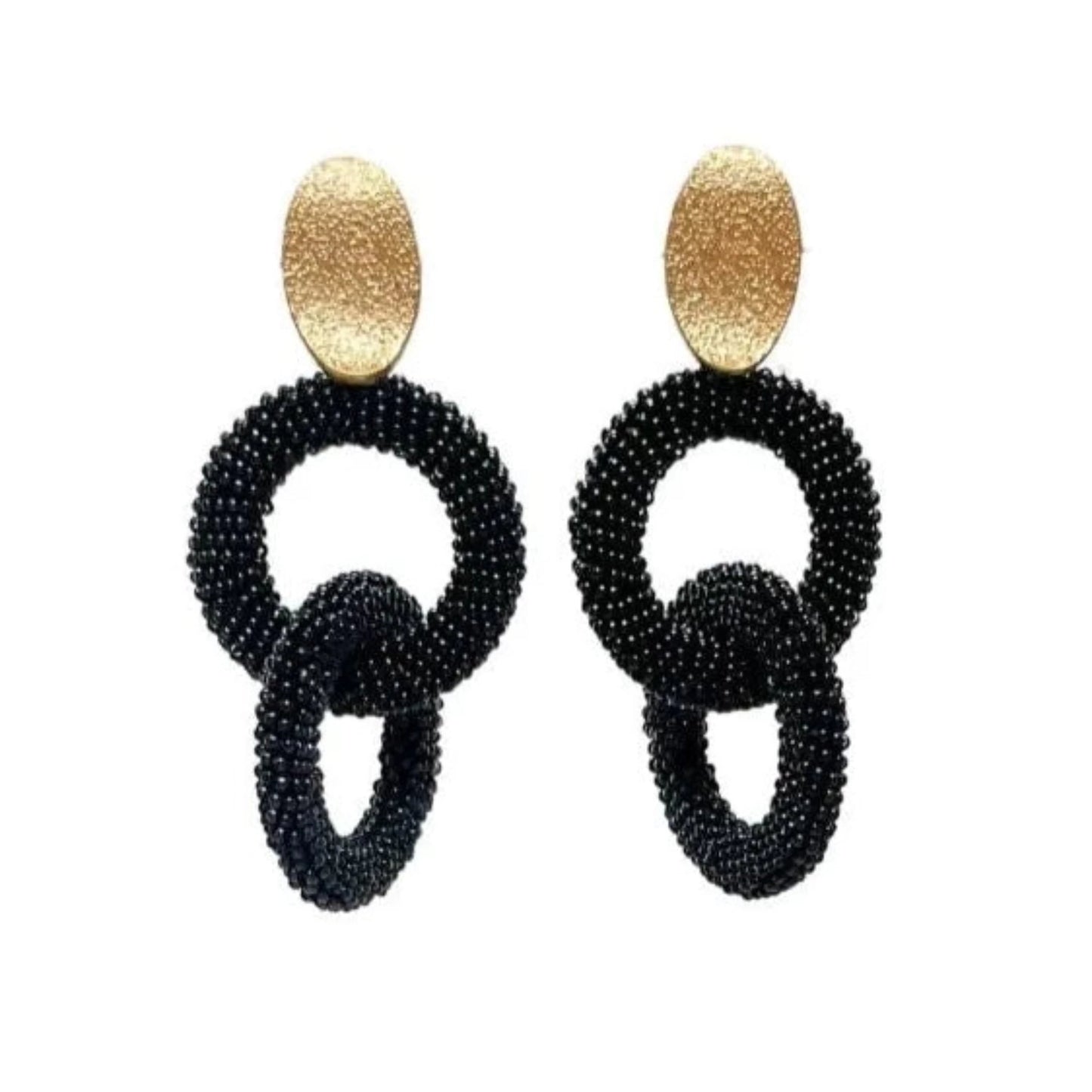 Black Natalia Earrings by Millie B.