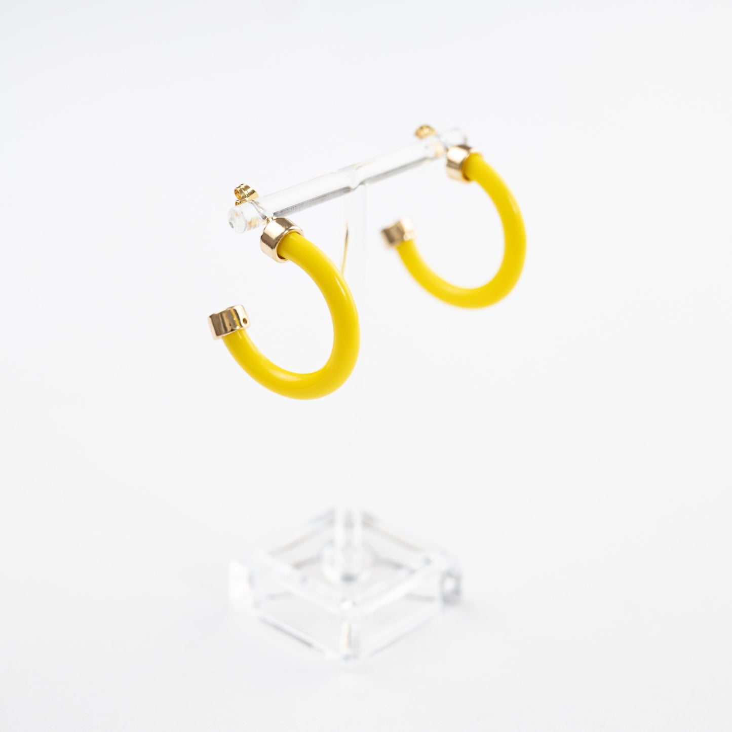 Yellow Mini Hoop Earrings
