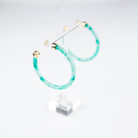 Mint Julep Hoop Earrings