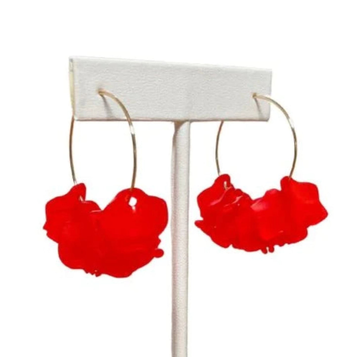 Red Larisa Earrings by Millie B.